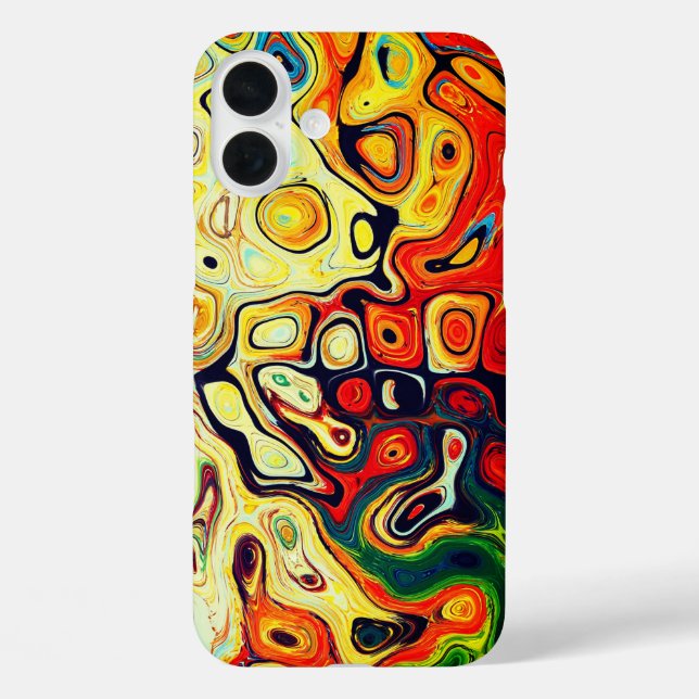 Künstlerischer TelefonCase iPhone 16 Plus Hülle (Rückseite)