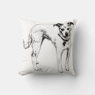 Künstlerischer Terrier Mix Accent Pillow Kissen