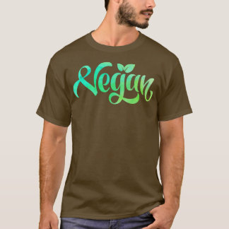 Künstlerischer Veganer Typo T-Shirt