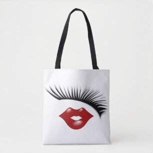 Künstlerischer weiblicher Chic-Eyelashes-u. Tasche