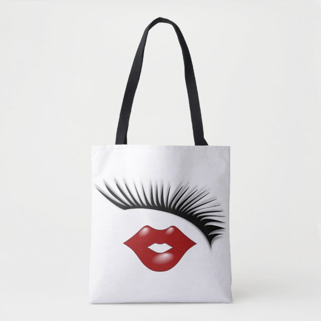 Künstlerischer weiblicher Chic-Eyelashes-u. Tasche (Vorderseite)