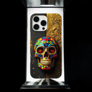 künstlerischer Zuckerschädel iPhone 16 Pro Max Hülle