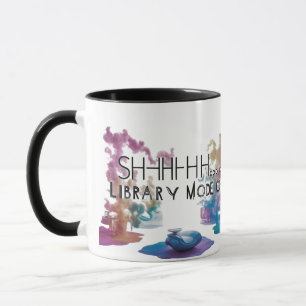 Künstlerischer Zwei-Ton-Becher für Bücherliebhaber Tasse