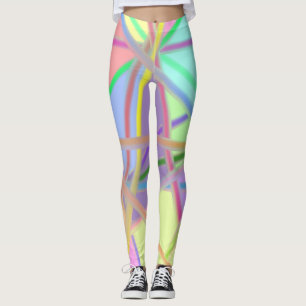 Künstlerisches abstraktes Design in sanften Farben Leggings