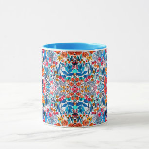 Künstlerisches Aquarell Wildblume Tasse
