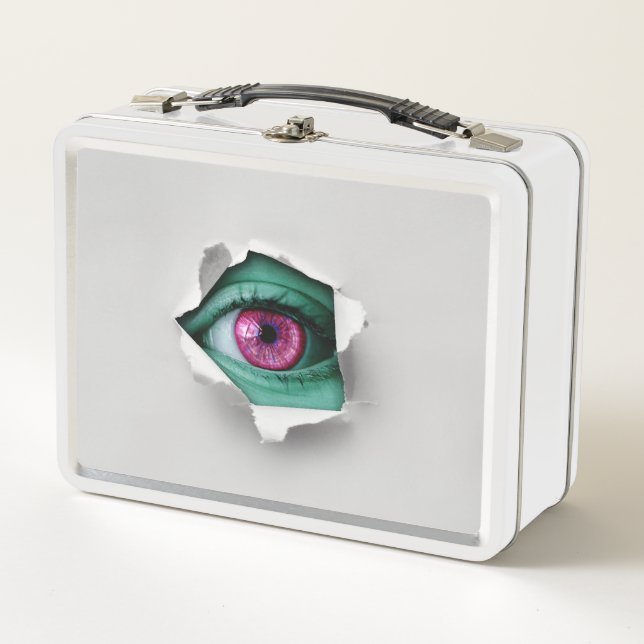 Künstlerisches Auge Metall Brotdose (Vorderseite)