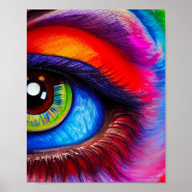 Künstlerisches Auge Poster (Vorne)