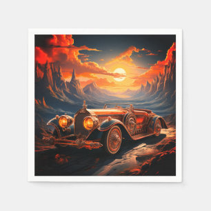 Künstlerisches Auto Serviette