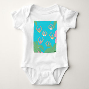 Künstlerisches Baden Künstlerische Schwimmillust Baby Strampler