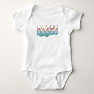 Künstlerisches Baden Künstlerische Schwimmillust Baby Strampler