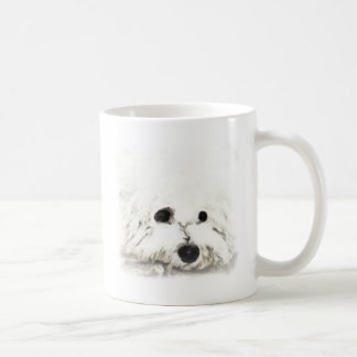 Künstlerisches Bichon Hauptaquarell Kaffeetasse