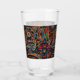 Künstlerisches Blau "Chronik der Antike" Glas Tu