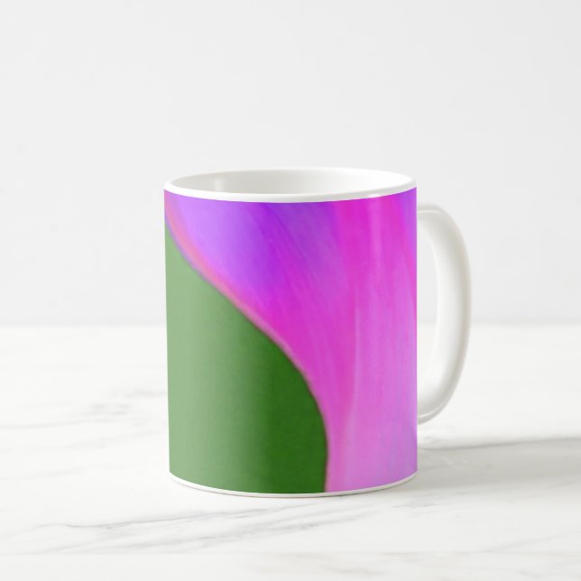 Künstlerisches Blumendesign Kaffeetasse (VorderseiteRechts)