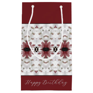 Künstlerisches Burgundy Kleine Geschenktüte