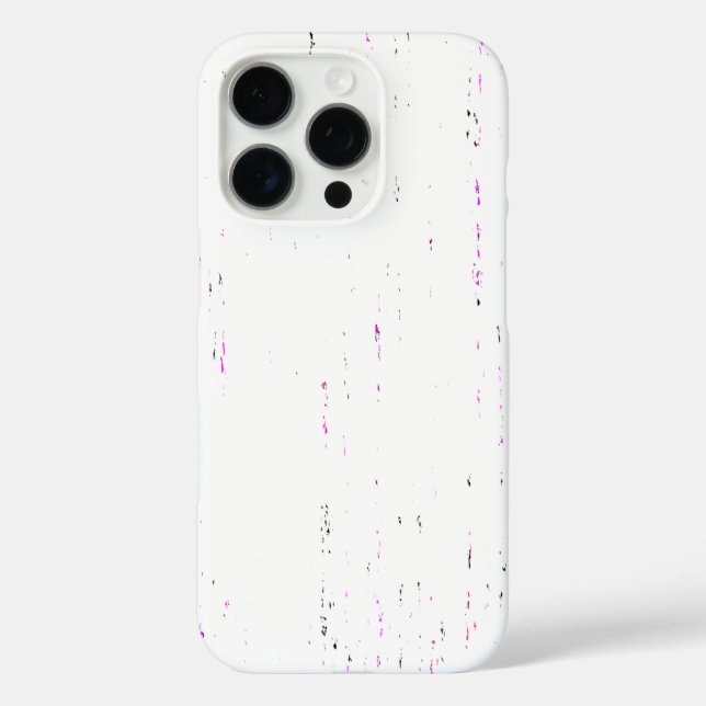 Künstlerisches Design im weißen Hintergrund iPhone 16 Pro Hülle (Rückseite)
