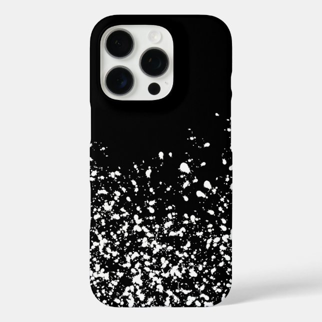 Künstlerisches Design in Schwarz und Weiß iPhone 16 Pro Hülle (Rückseite)