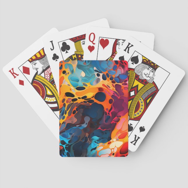 Künstlerisches Design Spielkarten (Rückseite)
