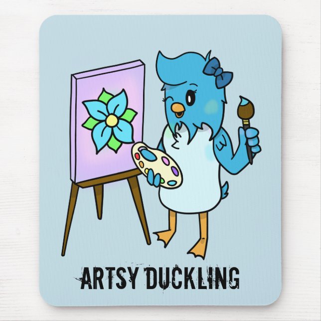 Künstlerisches Duckling, anpassbarer Artist MouseP Mousepad (Vorne)