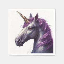 Künstlerisches Einhorn Serviette