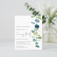 Künstlerisches Eukalyptus Wedding Abend Party