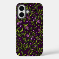 Künstlerisches florales Motiv: violette Blumen