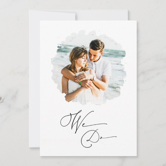 *~* Künstlerisches FOTO UAWG + QR AR6 Wedding Invi Einladung (Vorderseite)