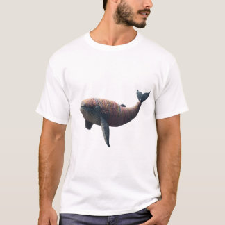 Künstlerisches Garn-umwickeltes-Wal-Grafik-T-Shirt T-Shirt