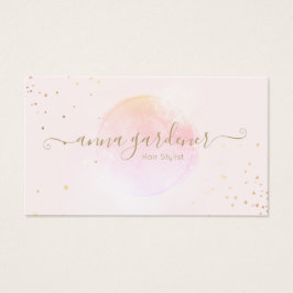 Künstlerisches Golden Pink Aquarell Salon Skript