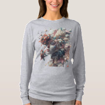 Künstlerisches Grafik-T-Shirt – Drücken Sie Ihren
