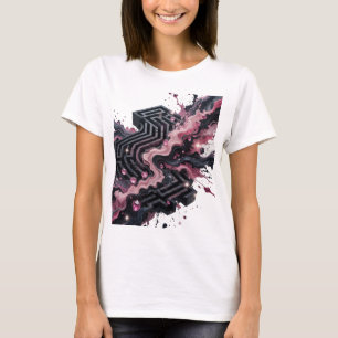 Künstlerisches Grau ABSTRACTE KUNST Künstlerisches T-Shirt