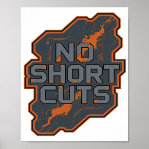 Künstlerisches Grau KEINE ABKÜRZUNGEN Design Poster