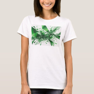 Künstlerisches Grün ABSTRAKTE KUNST Kunst Druck T-Shirt