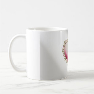 künstlerisches Herzdesign Kaffeetasse