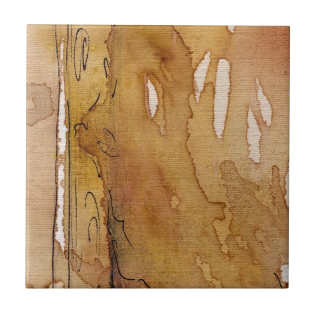 Künstlerisches Hintergrund-Aquarell Fliese (Vorderseite)