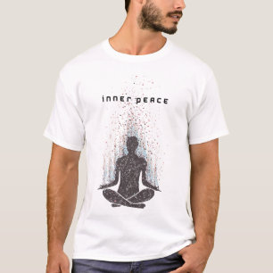 Künstlerisches Inneres Frieden Meditierendes Silho T-Shirt