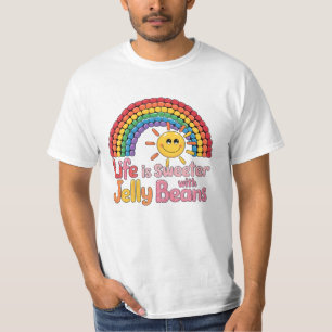 Künstlerisches Jelly Bean-Themed Artwork für Candy T-Shirt