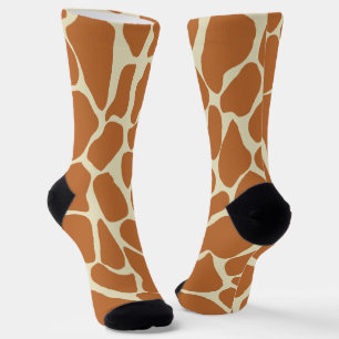 Künstlerisches Karamellbraunes Giraffenfleckenmust Socken