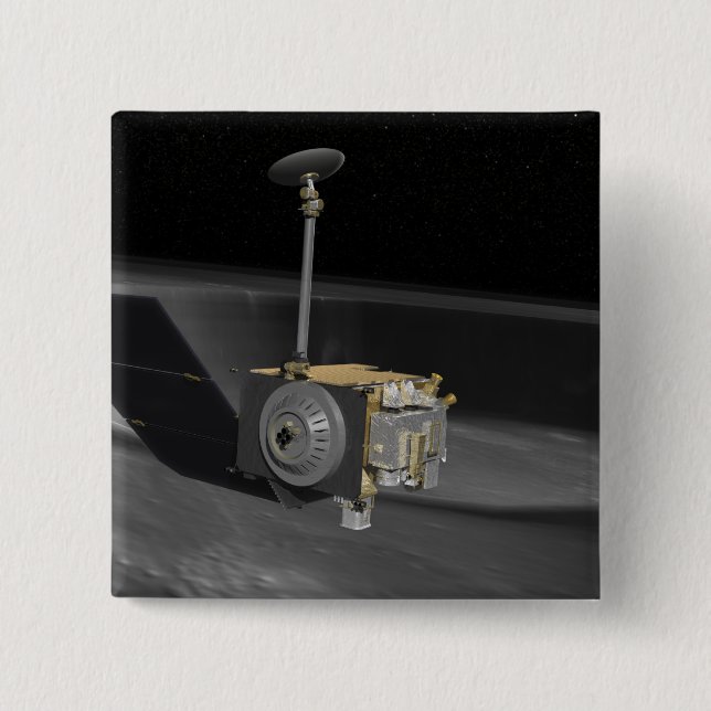 Künstlerisches Konzept des Lunar-Aufklärungsorbis  Button (Vorderseite)