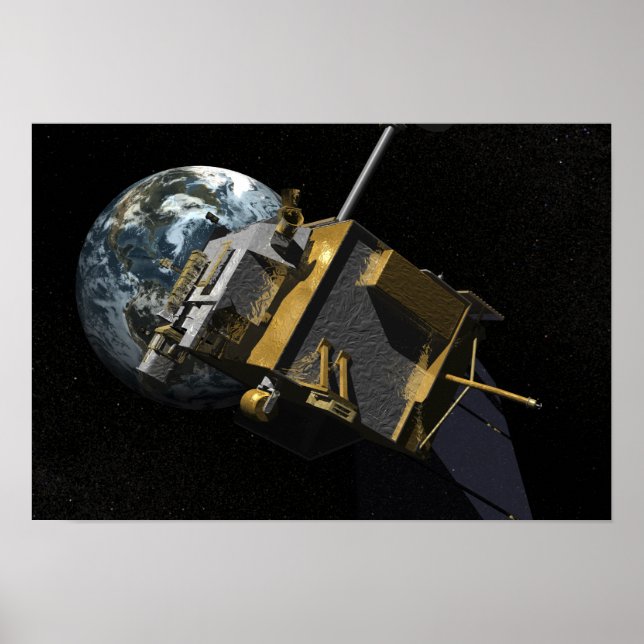 Künstlerisches Konzept des Lunar-Aufklärungsorbis  Poster (Vorne)