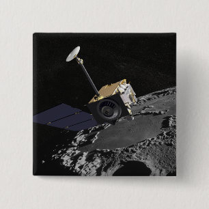 Künstlerisches Konzept des Lunar Reconnaissance Or Button