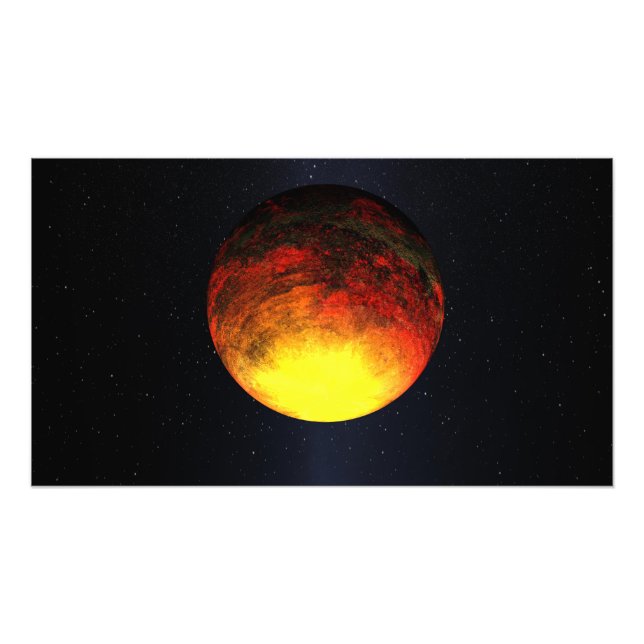Künstlerisches Konzept von Kepler-10b Fotodruck (Vorne)