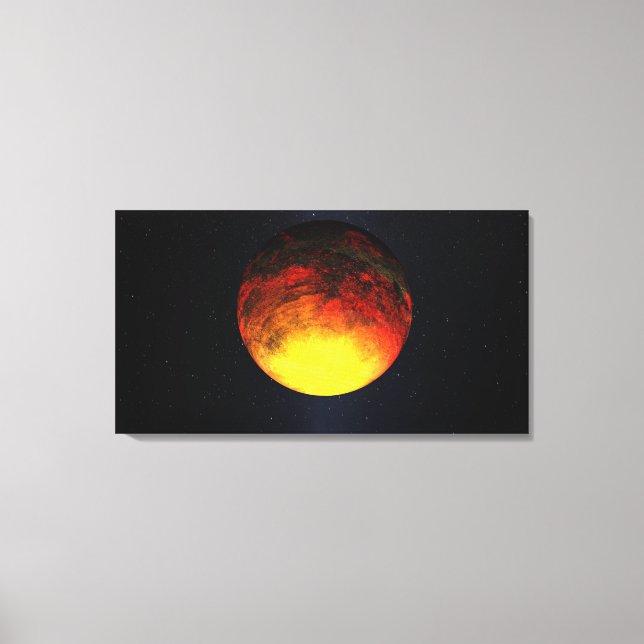 Künstlerisches Konzept von Kepler-10b Leinwanddruck (Vorderseite)