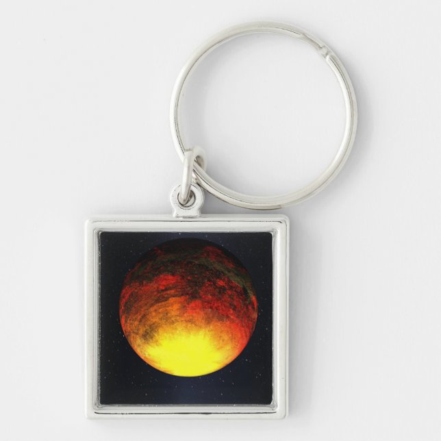 Künstlerisches Konzept von Kepler-10b Schlüsselanhänger (Vorne)