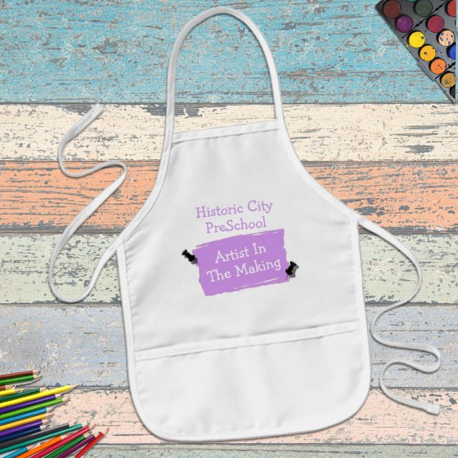 Künstlerisches Kunstgewerbe in der Vorschule Kinderschürze (Time for some fun? Personalize this apron for a gift or a school or child care business accessory.)