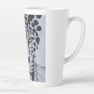 Künstlerisches Leopardenporträt Wildlife Hoodie &  Milchtasse