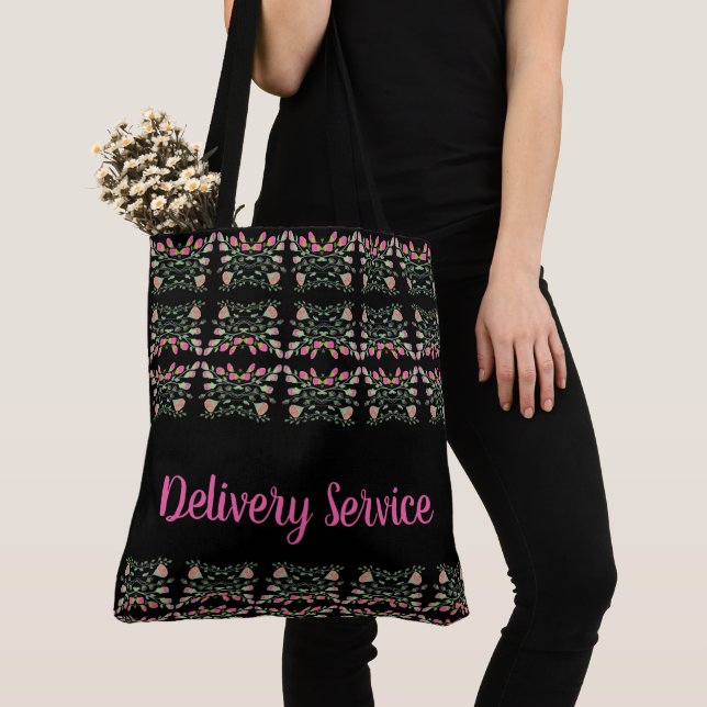 Künstlerisches Muster des Blumendesigners Tasche (Von Nahem)