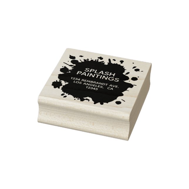 Künstlerisches Paint Splash Blot - Künstlerische R Gummistempel (Stempel)