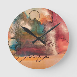 Künstlerisches Pendel by Lyla FERRARIS Design Runde Wanduhr