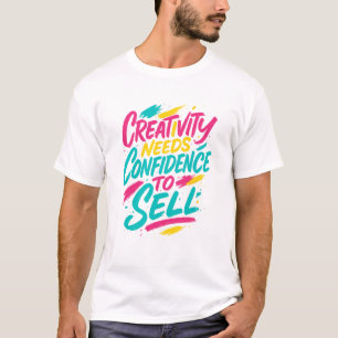 Künstlerisches Pinsel-Lettering-T-Shirt T-Shirt
