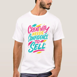 Künstlerisches Pinsel-Lettering-T-Shirt T-Shirt